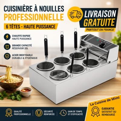 Cuiseur à Nouilles | Pro 6 Paniers 20L La Cuisine de Mimi