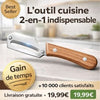 Eplucheur Inox | Manche Bois Ergonomique La Cuisine de Mimi