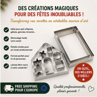 Moule Maison de Noël - Douceurs de Noël™ | Féerique la cuisine de mimi