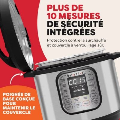 Autocuiseur Multifonction 7-en-1 Instant Pot Duo 60 – Acier Inoxydable – 5,7 L | Rapide La Cuisine de Mimi