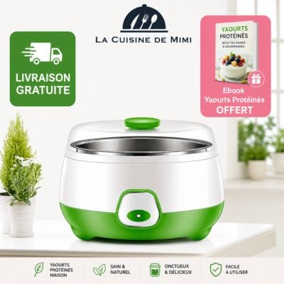 Mini Yaourtière Électrique 1L Protéinée Fitness | Compacte La Cuisine de Mimi