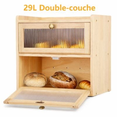 Boîte à pain | Bambou Écologique | Vintage La Cuisine de Mimi