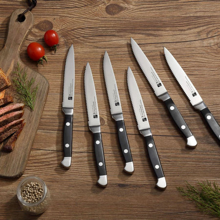 Ensemble De Couteaux à Steak en acier inoxydable 4/6/8pcs | CUTSKNIF™ La Cuisine de Mimi