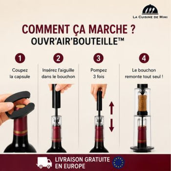 Tire-bouchon - Ouvr’Air’Bouteille™ la cuisine de mimi