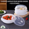 CUISEUR VAPEUR POUR MICRO-ONDES - 1/2/3 ETAGES - La Cuisine de Mimi