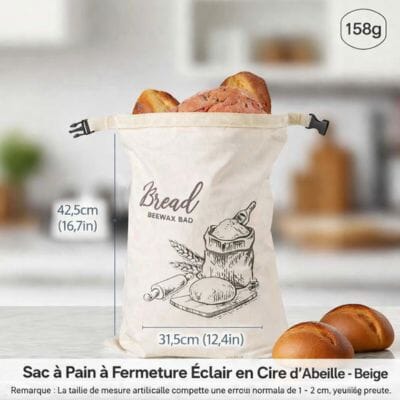 Sac à pain | Conservation fraîcheur 7 jours La Cuisine de Mimi