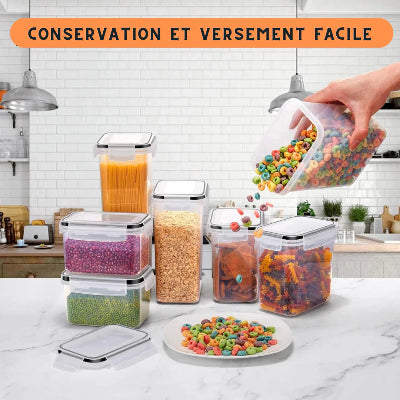 Boîtes de Rangement Cuisine | Set Organiseur 7 Pièces La Cuisine de Mimi