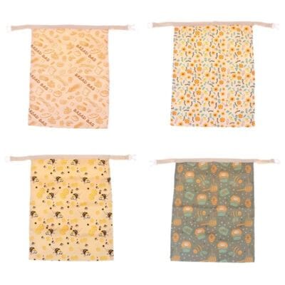 Sacs à pain | Conservation Naturelle Lin & Cire d'Abeille La Cuisine de Mimi