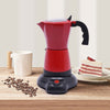 Cafetière Expresso électrique rouge, 6 tasses 300 ml - 480 W | REDMOKACUP™ La Cuisine de Mimi