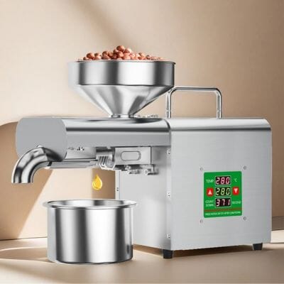 Presse à Huile Automatique X3 | Machine Intelligente Multifonction | Usage Domestique & Commerciall | EcoPress La Cuisine de Mimi