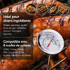 barbecue au charbon de bois | Ergonomique avec thermomètre La Cuisine de Mimi