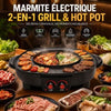 Marmite 2-en-1 Grill Hot Pot 2000W 6 Personnes | Convivial La Cuisine de Mimi