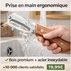 Eplucheur Inox | Manche Bois Ergonomique La Cuisine de Mimi