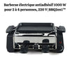 Barbecue électrique antiadhésif 1000 W pour 2 à 4 personnes, 220 V | BBQ2en1™ La Cuisine de Mimi