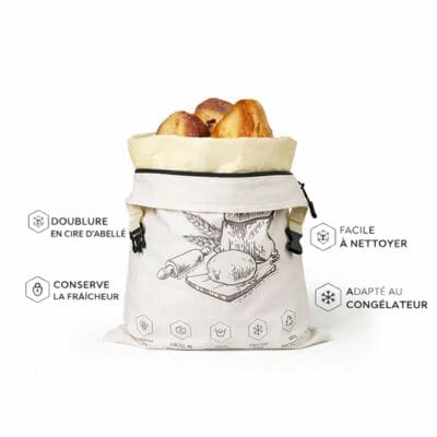 Sac à pain | Conservation fraîcheur 7 jours La Cuisine de Mimi