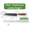 Couteau de cuisine en acier inoxydable | MEATCOUT™ La Cuisine de Mimi