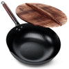 Wok en acier carbone | Authentique 32cm La Cuisine de Mimi