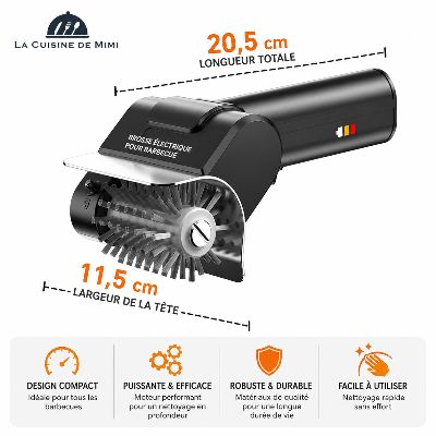 Brosse Barbecue | Électrique Sans Fil La Cuisine de Mimi