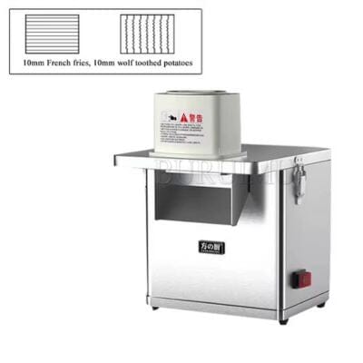 Coupe-Frites Ondulées Inox 220V | Machine Électrique Professionnelle FryWave™ | UltraRapid La Cuisine de Mimi