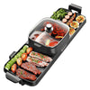 220V 2 In 1 Household Electric Grill Hot Pot Electric Barbecue Grill Multi-function BBQ Machine Frying Pan La Cuisine de Mimi