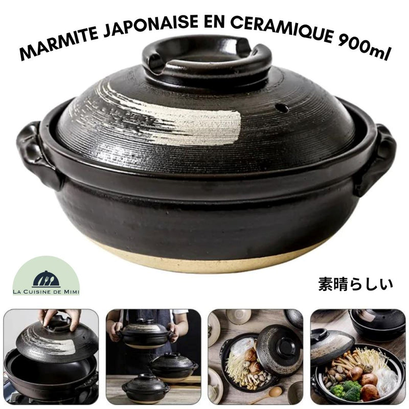 MARMITE JAPONAISE EN CERAMIQUE 900ml La Cuisine de Mimi