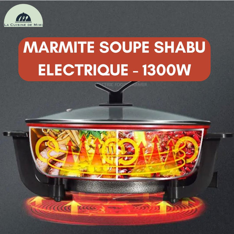 MARMITE SOUPE SHABU ELECTRIQUE 6L ou 8L - FONDUE COREENNE - La Cuisine de Mimi