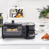 Multifunctional 3 in 1 Breakfast Station Non-stick Frying Pan Toaster Oven Station Coffee Maker for Coffee, Sandwiches, Cake La Cuisine de Mimi