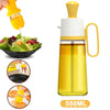 2 In 1 Oil Dispenser With Silicon Brush BBQ Oil Spray Glass Bottle Silicone for Barbecue Cooking Seasoning Bottle Kitchen Tool La Cuisine de Mimi