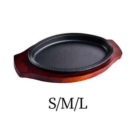 Cast Iron Steak Plate Japanese Type Nonstick Platter Skillet Tray Sizzle Griddle La Cuisine de Mimi