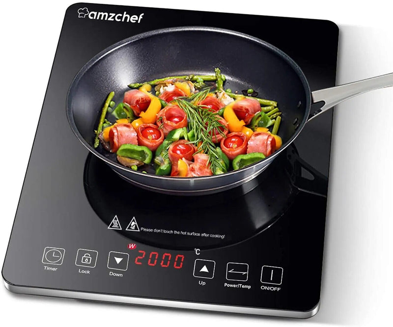 Amzchef Induction Cooker 2000W Electric induction cooktop adjustable Temperature hob Power Magnetic Cooker Hot Plates SK-CB16 La Cuisine de Mimi