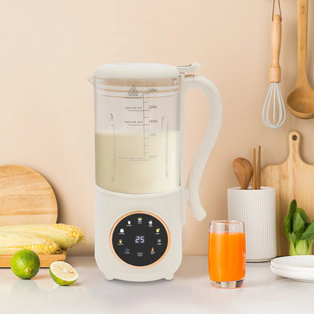 1.4L Nut Milk Maker Machine 1400ML Juicer Soy Milk Machine with 16 Blades for Homemade Plant Oats Almond Cereal Drinks La Cuisine de Mimi