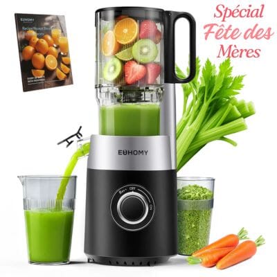 Extracteur de jus | Pression Lente Silencieux La Cuisine de Mimi