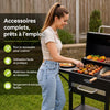 barbecue au charbon de bois | Ergonomique avec thermomètre La Cuisine de Mimi