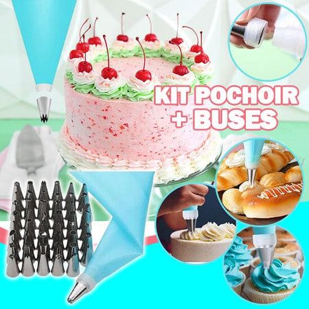 Kit pochoir + buses | DECOCAKES™ La Cuisine de Mimi
