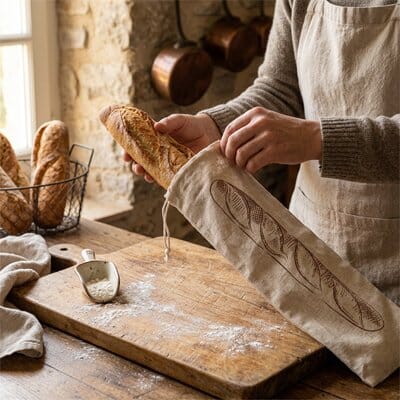 Sac à pain | Lin Naturel La Cuisine de Mimi