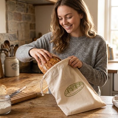 Sac à pain | Réutilisable et Écologique La Cuisine de Mimi