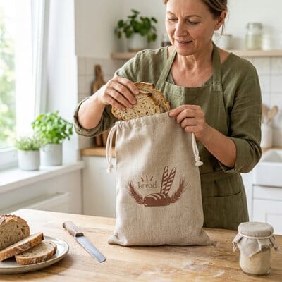 Sac à pain | Lin Naturel La Cuisine de Mimi