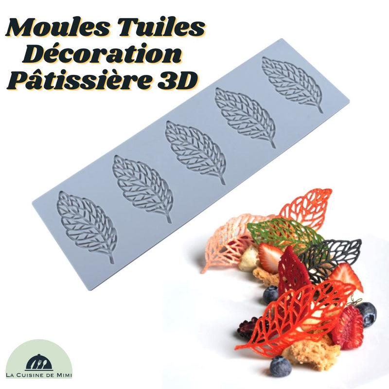 Moules Tuiles Décoration Pâtissière 3D La Cuisine de Mimi