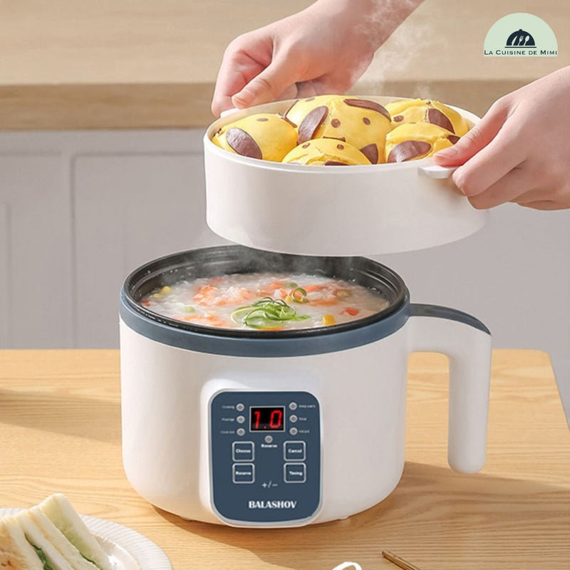220V cuiseur à riz électrique domestique 2l antiadhésif mini pot de cuisson  ménager multicuiseur avec cuiseur à vapeur