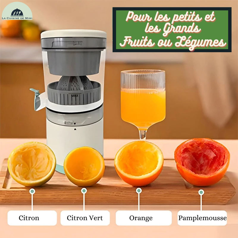 Presse-agrumes électrique mains libres pour Orange, Citron, Pomme, Tomate,  Raisin, alimenté par USB, détachable et lavable, Vert
