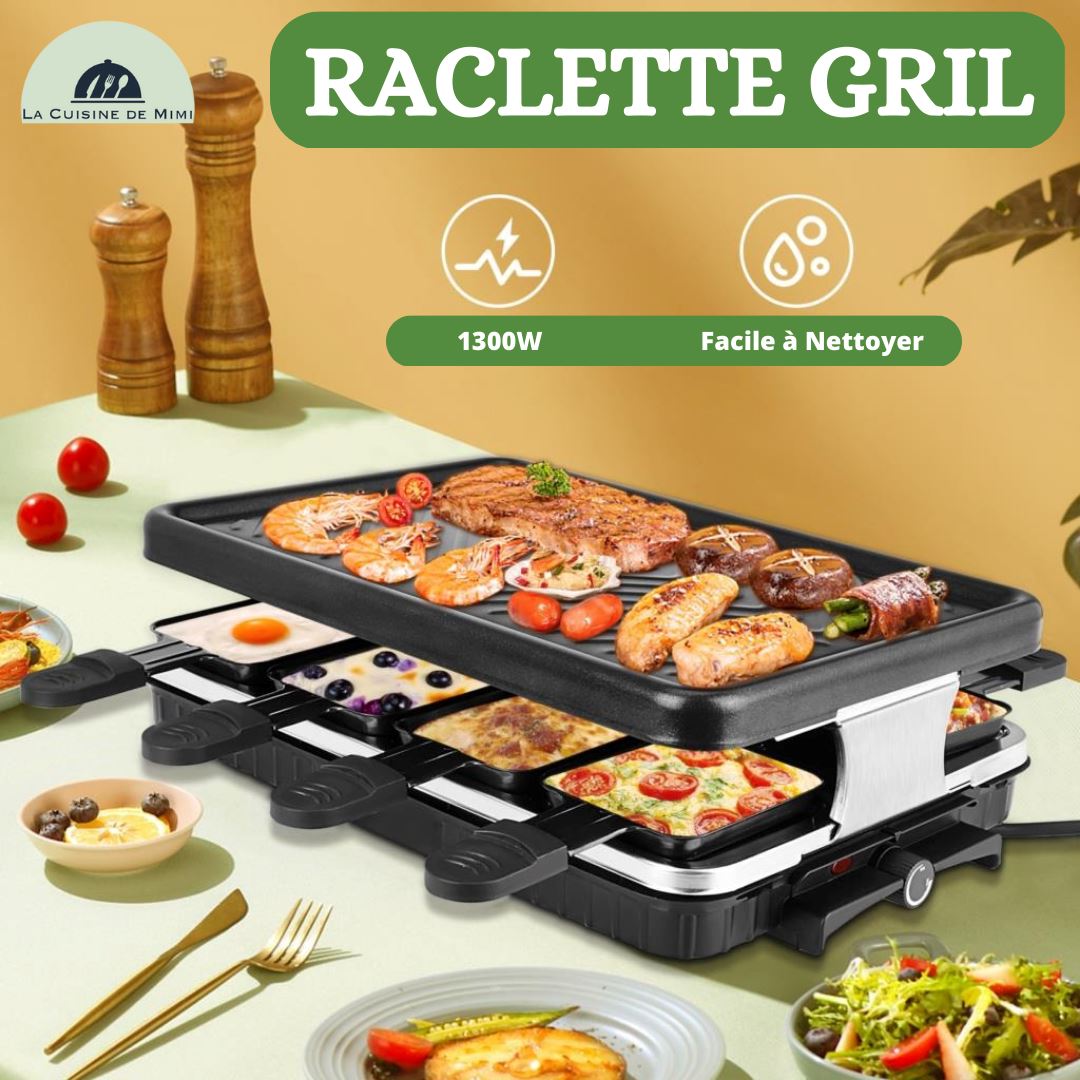 RACLETTE PARTY™ ⎮APPAREIL à RACLETTES 8 PERSONNES – La Cuisine de Mimi