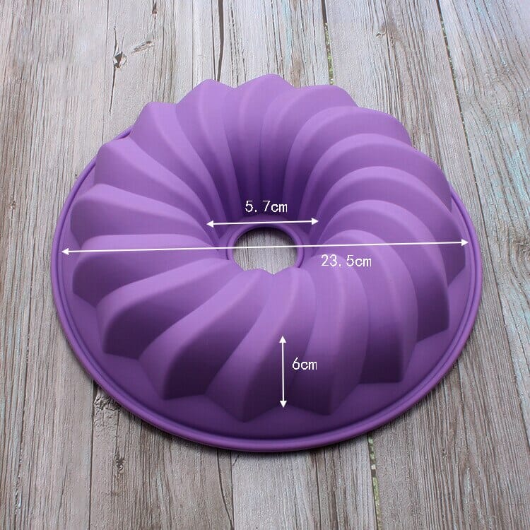 Silicone Big Cake Molds Flower Crown Shape Cake Bakeware Baking Tools 3D Bread Pastry Mould Pizza Pan DIY Birthday Wedding Party La Cuisine de Mimi