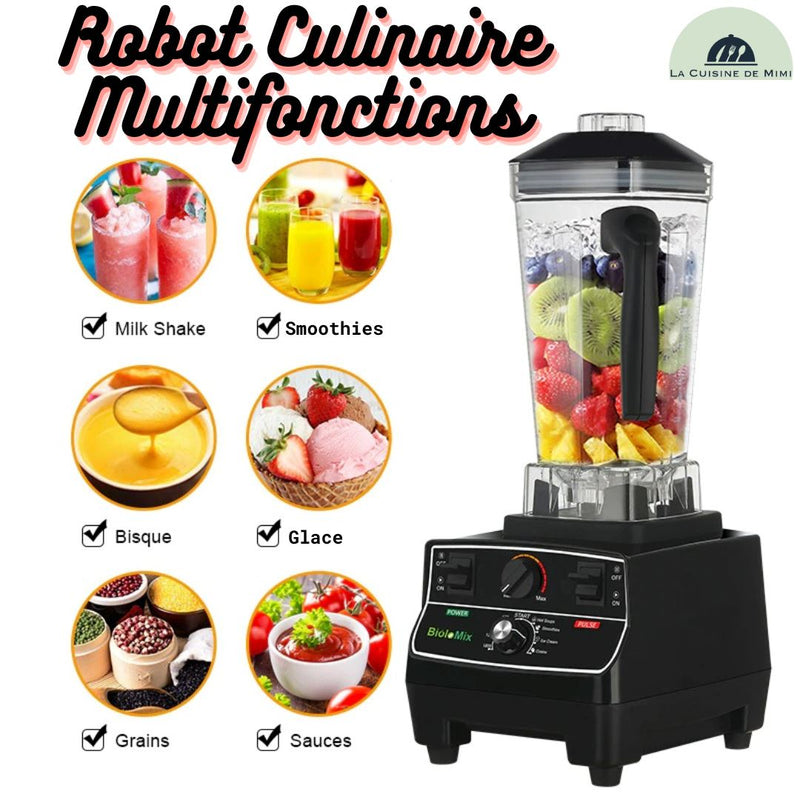 Mixeur Professionnel Robot culinaire broyeur de Smoothies La Cuisine de Mimi