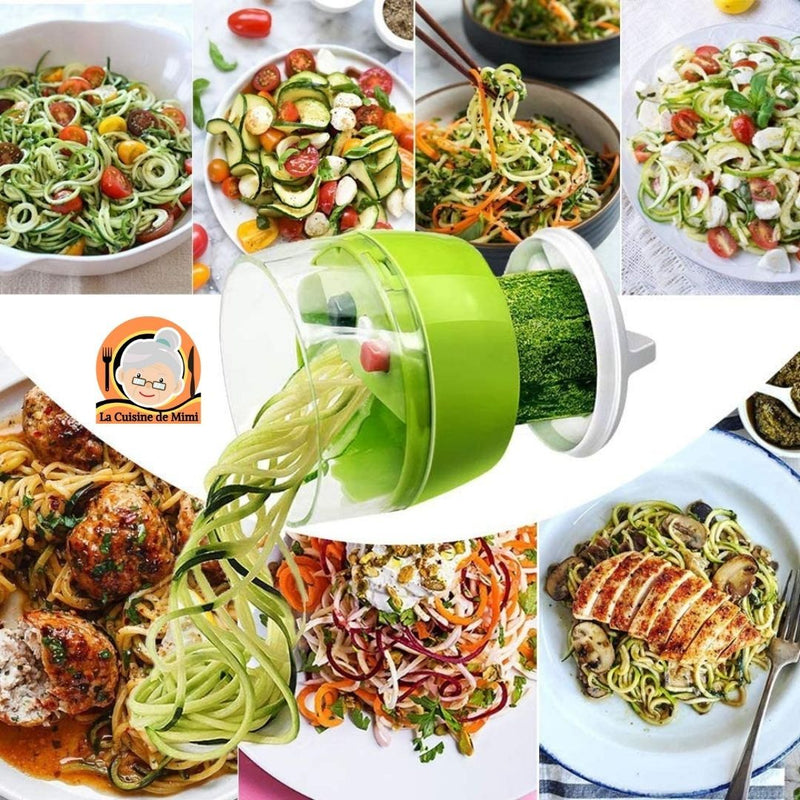EcoTec - Coupe-légumes électrique - Coupe-légumes en spirale - Coupe-légumes  - Facile