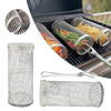 BBQ Net Tube Barbecue Rolling Grilling Basket Grill Tool with Removable Mesh Cover BBQ Accessories Outdoor Camping Cookware La Cuisine de Mimi