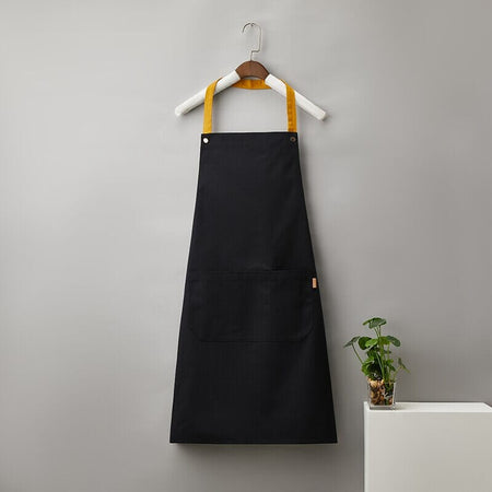 Customized Personal Apron Embroidered Printed Logo Name Men's and Women's Kitchen Aprons Home Chef Baking Clothes With Pockets La Cuisine de Mimi