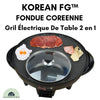 FONDUE-COREENNE⎮KOREAN FG™ - Gril Électrique De Table 2 en 1 La Cuisine de Mimi