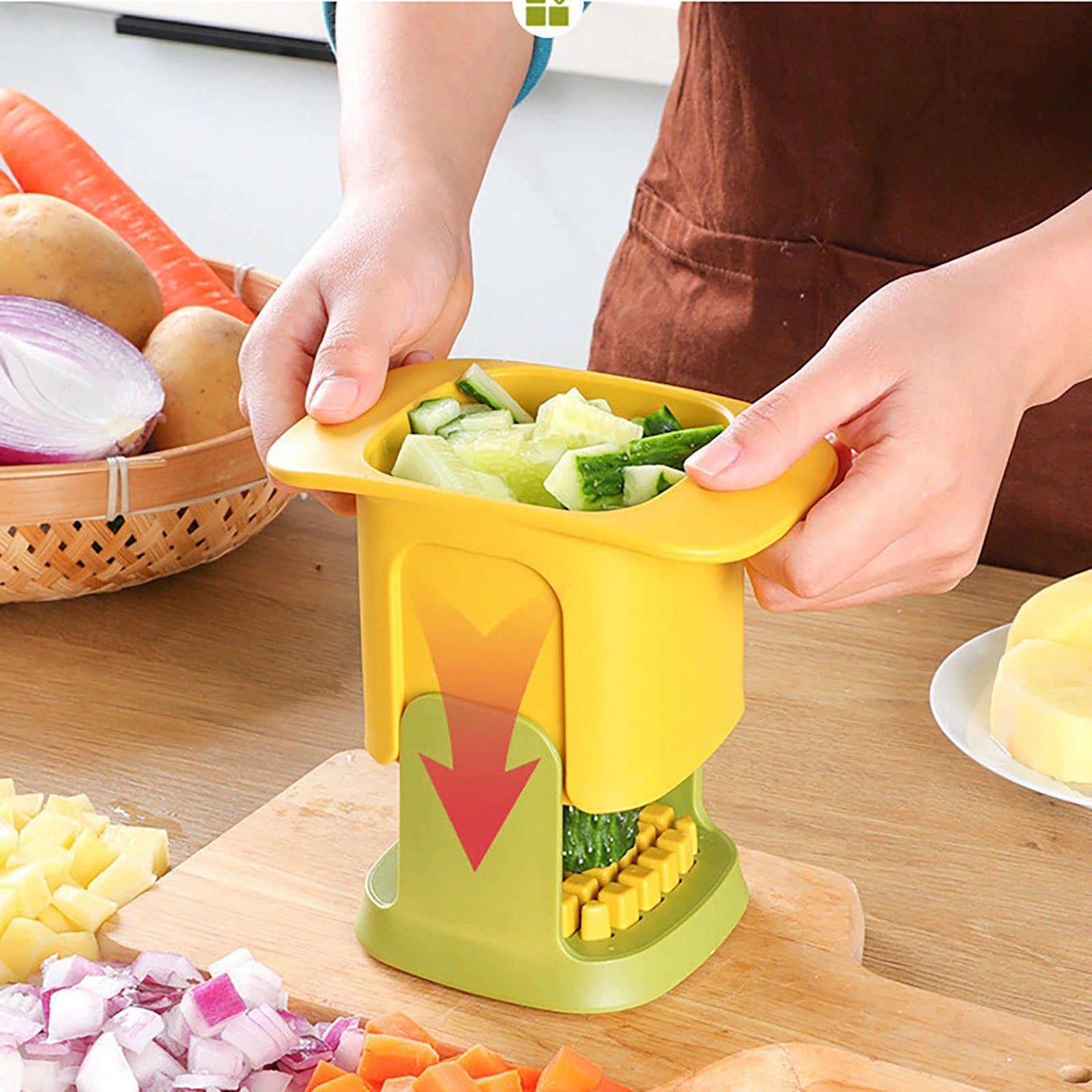 BERELA HOME - Xtrem Max-3. Mini Hachoir Manuel à Double Rotation. Idéal  pour Couper les Légumes et les Fruits. 400 ml : : Cuisine et Maison